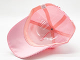 "PINK BUTTERFLY" BLING STONE BASEBALL CAP WHOLESALE BY DOZEN(12PCS)