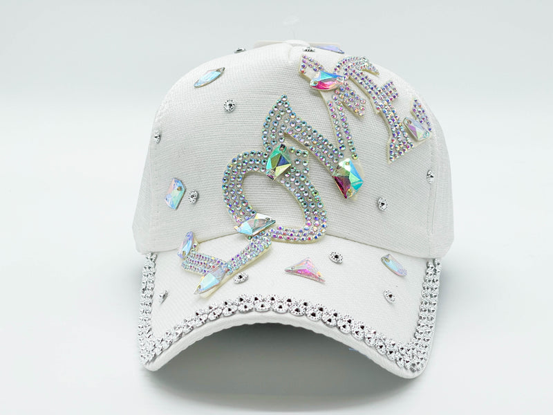 "LOVE" BLING STONE BASEBALL CAP WHOLESALE BY DOZEN(12PCS)