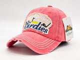 "PRAY FOR BIRDIES" DISTRESSED BASEBALL CAP WHOLESALE BY DOZEN(12PCS)