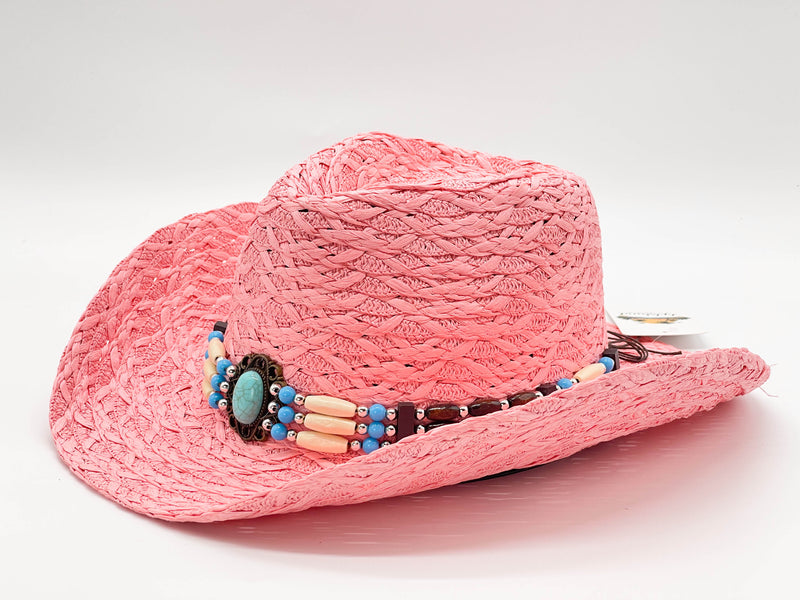 "TURQUOISE BEAD" COWBOY HAT WHOLESALE