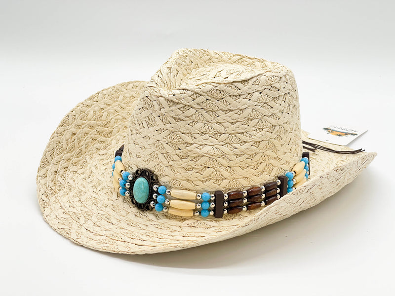 "TURQUOISE BEAD" COWBOY HAT WHOLESALE