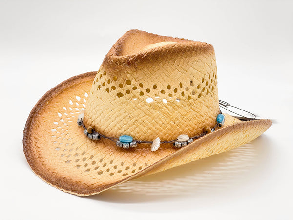 "SEASHELL BEADS" COWBOY HAT WHOLESALE