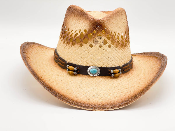 "SMALL TURQUOISE DOUBLE BEAD" COWBOY HAT WHOLESALE