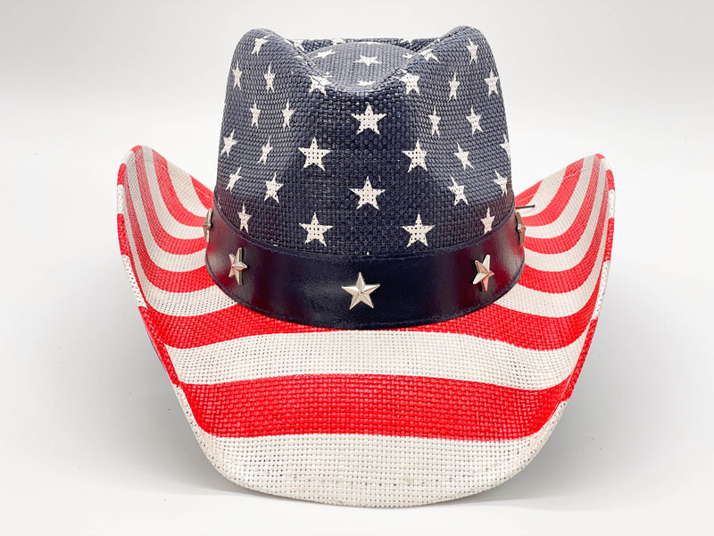 "US FLAG" COWBOY HAT WHOLESALE