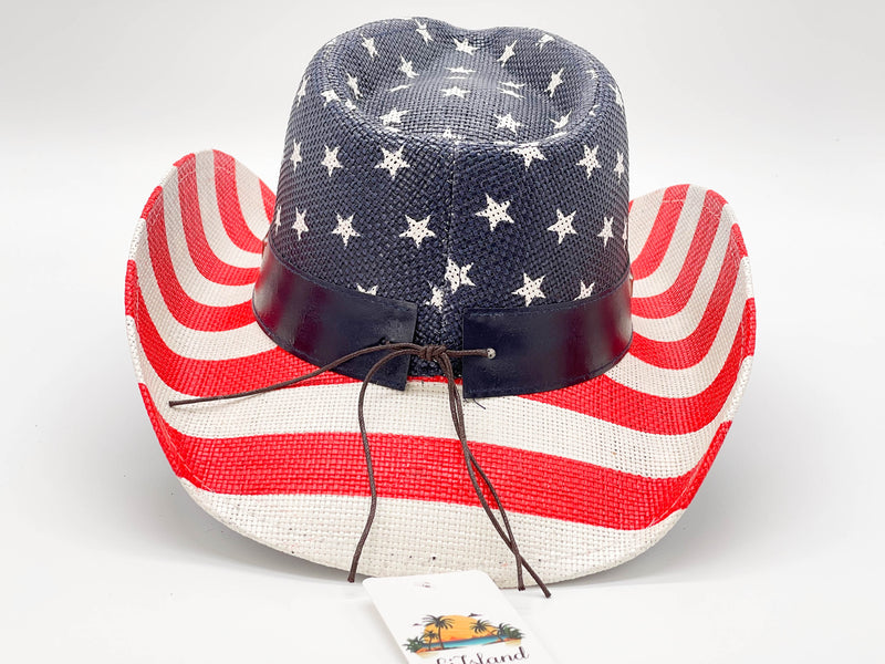 "US FLAG" COWBOY HAT WHOLESALE