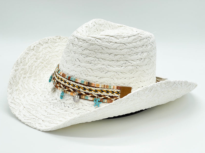 "STAR AND SEASHELL BAND" COWBOY HAT WHOLESALE