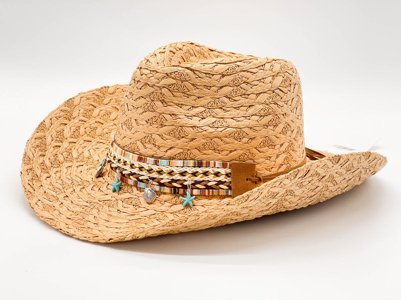 "STAR AND SEASHELL BAND" COWBOY HAT WHOLESALE