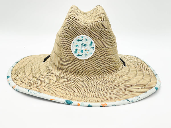 "USA SEA LIFE" BEACH STRAW HAT WHOLESALE