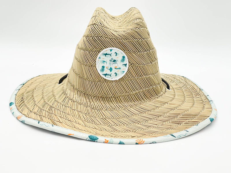 "USA SEA LIFE" BEACH STRAW HAT WHOLESALE