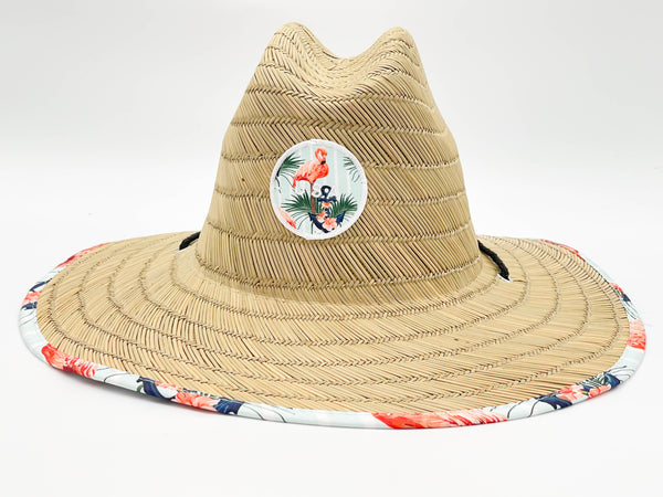 "USA FLAMINGO" BEACH STRAW HAT WHOLESALE