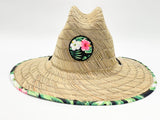 "TROPICAL FLOWER" BEACH STRAW HAT WHOLESALE