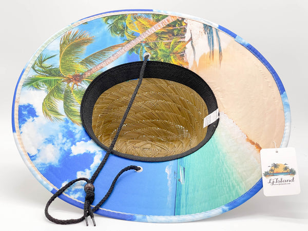 "FLORIDA PALM TREE" BEACH STRAW HAT WHOLESALE