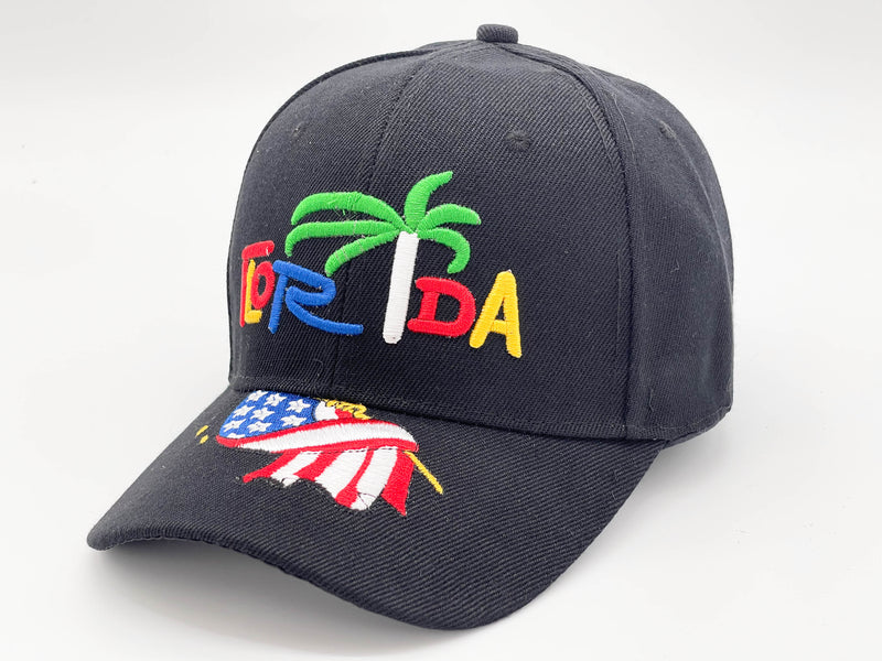 "FLORIDA TREE" BASEBALL CAP WHOLESALE BY DOZEN(12PCS)