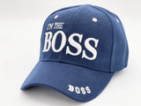 "I M THE BOSS" BASEBALL CAP WHOLESALE BY DOZEN(12PCS)