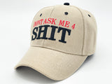 "DONT ASK ME 4 SHIT" BASEBALL CAP WHOLESALE BY DOZEN(12PCS)