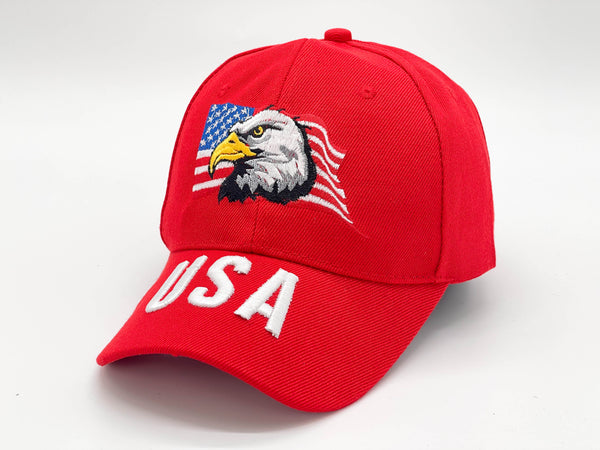 "USA EAGLE" BASEBALL CAP WHOLESALE BY DOZEN(12PCS)