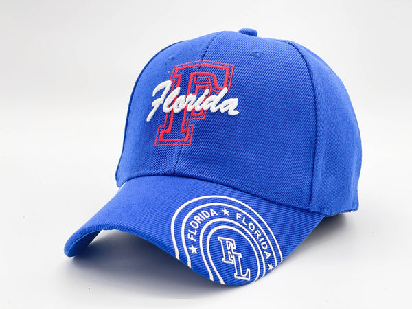 "F FLORIDA" BASEBALL CAP WHOLESALE BY DOZEN(12PCS)