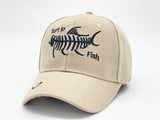 "BORN TO FISH" BASEBALL CAP WHOLESALE BY DOZEN(12PCS)