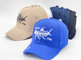 "BORN TO FISH" BASEBALL CAP WHOLESALE BY DOZEN(12PCS)