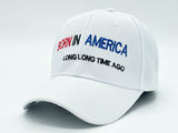 "BORN IN AMERICA" BASEBALL CAP WHOLESALE BY DOZEN(12PCS)