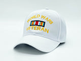 "WORLD WAR II VETERAN" BASEBALL CAP WHOLESALE BY DOZEN(12PCS)