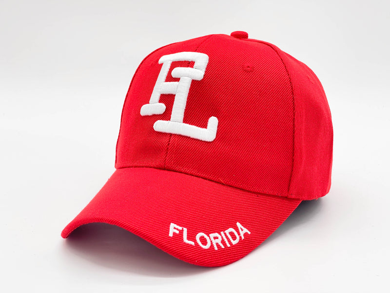 "FL FLORIDA" BASEBALL CAP WHOLESALE BY DOZEN(12PCS)