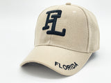 "FL FLORIDA" BASEBALL CAP WHOLESALE BY DOZEN(12PCS)