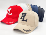 "FL FLORIDA" BASEBALL CAP WHOLESALE BY DOZEN(12PCS)