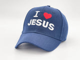 "I LOVE JESUS" BASEBALL CAP WHOLESALE BY DOZEN(12PCS)