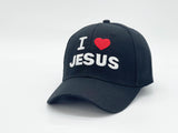 "I LOVE JESUS" BASEBALL CAP WHOLESALE BY DOZEN(12PCS)