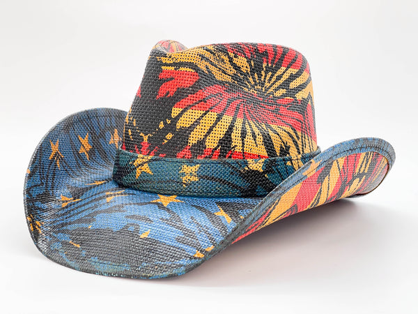 "RED AND BLUE" COWBOY HAT WHOLESALE