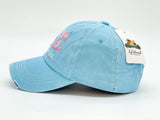 "BOAT HAIR DONT CARE" DISTRESSED BASEBALL CAP WHOLESALE BY DOZEN(12PCS)