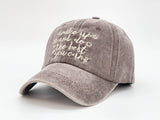 "BEST YOU CAN"DISTRESSED BASEBALL CAP WHOLESALE BY DOZEN(12PCS)