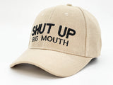 "SHUT UP BIG MOUTH"BASEBALL CAP WHOLESALE BY DOZEN(12PCS)