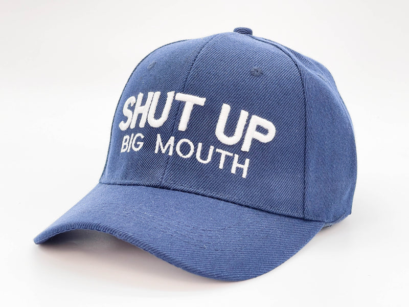 "SHUT UP BIG MOUTH"BASEBALL CAP WHOLESALE BY DOZEN(12PCS)