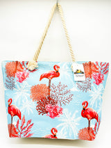 "ISLAND TROPICAL" BEACH BAGS WHOLESALE BY DOZEN(12PCS)