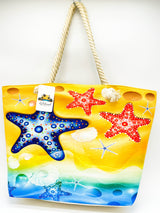 "ISLAND TROPICAL" BEACH BAGS WHOLESALE BY DOZEN(12PCS)