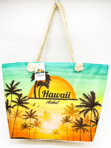 "ISLAND TROPICAL" BEACH BAGS WHOLESALE BY DOZEN(12PCS)