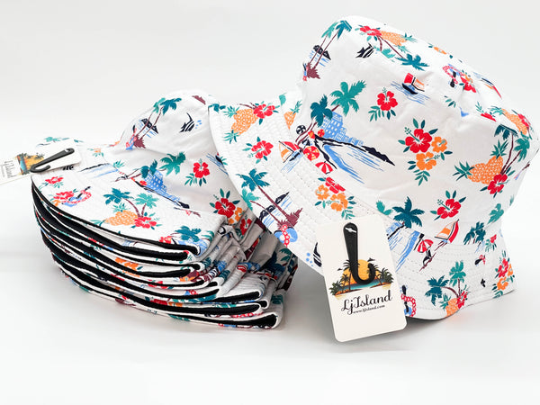 "LITTLE FLOWERS" WHOLESALE BUCKET HAT BY DOZEN(12PCS)