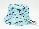 "LITTLE BLUE PALM" WHOLESALE BUCKET HAT BY DOZEN(12PCS)