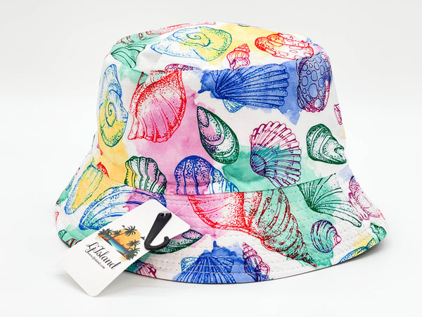 "SEASHELL" WHOLESALE BUCKET HAT BY DOZEN(12PCS)