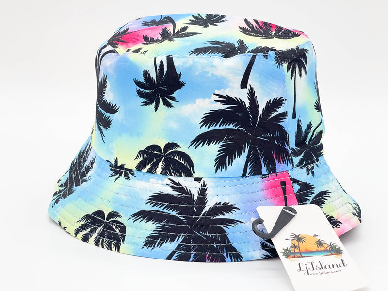 "BIG PALM TREE" WHOLESALE BUCKET HAT BY DOZEN(12PCS)