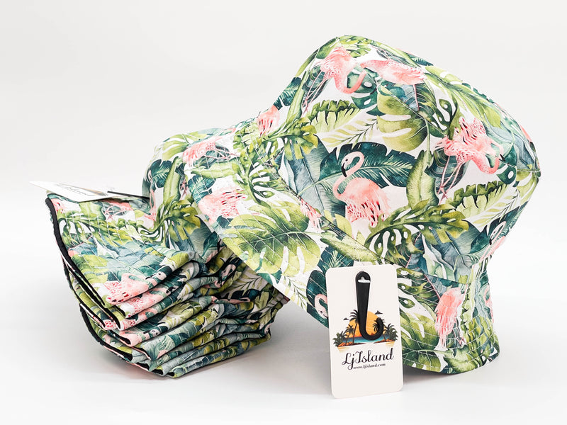 "FLAMINGO GREEN" WHOLESALE BUCKET HAT BY DOZEN(12PCS)