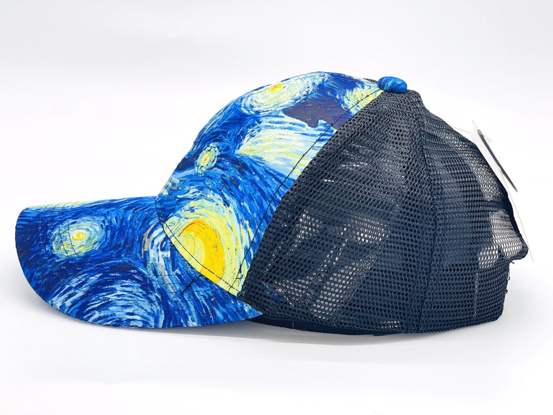 "Starry Night" VENTED TROPICAL BASEBALL CAP WHOLESALE BY DOZEN(12PCS)