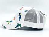 "HUMMINGBIRD" VENTED TROPICAL BASEBALL CAP WHOLESALE BY DOZEN(12PCS)