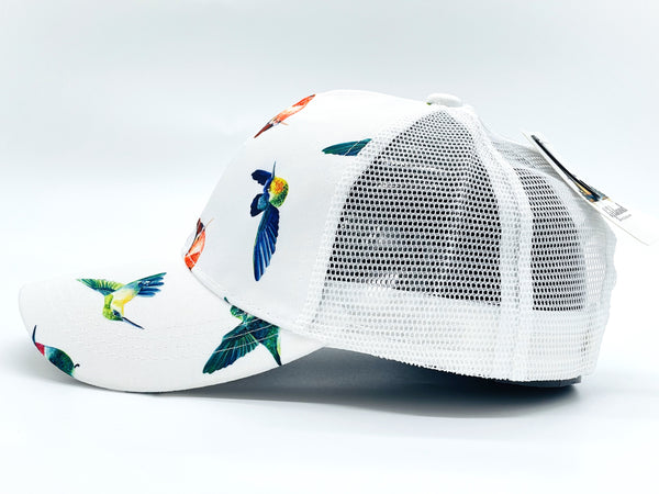 "HUMMINGBIRD" VENTED TROPICAL BASEBALL CAP WHOLESALE BY DOZEN(12PCS)