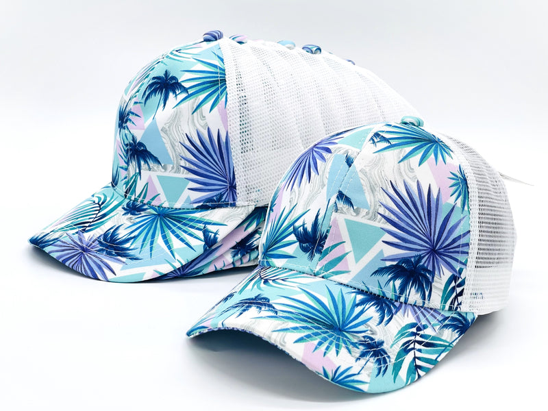 "PALM TREE" VENTED TROPICAL BASEBALL CAP WHOLESALE BY DOZEN(12PCS)