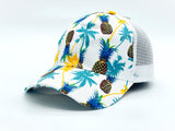 "PINEAPPLE" VENTED TROPICAL BASEBALL CAP WHOLESALE BY DOZEN(12PCS)