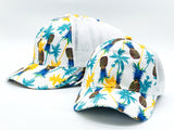 "PINEAPPLE" VENTED TROPICAL BASEBALL CAP WHOLESALE BY DOZEN(12PCS)