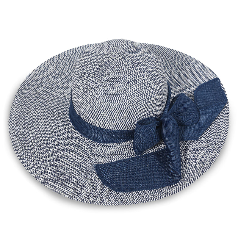 "Bow Ribbon" wide brim woman sun hat wholesale